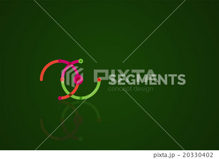 Vector outline minimal abstract geometric logo Vector outline minimal abstract geometric logo 20330402