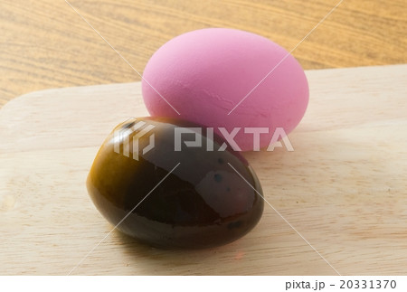 Two Pink Century Eggs or Pidan Eggs Two Pink Century Eggs or Pidan Eggs 20331370