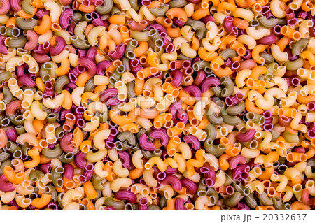Background from multicolored pasta 20332637