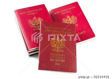 passports over white background 20334456