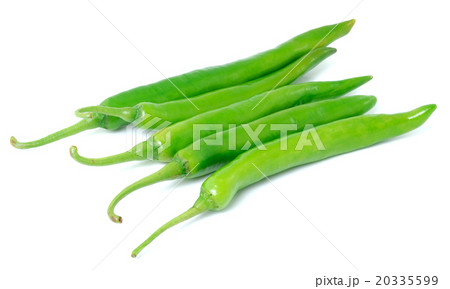 green hot chili pepper isolated  20335599