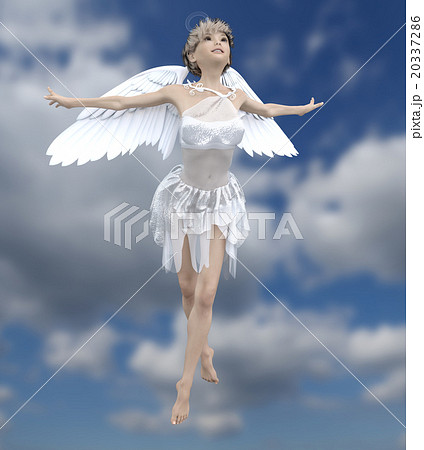 可愛い天使 Perming 3dcgイラスト素材のイラスト素材
