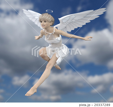 可愛い天使 Perming 3dcgイラスト素材のイラスト素材 3372