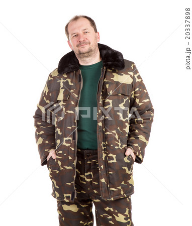 Proud man in military suit. 20337898