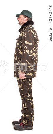 Man in military vest. 20338210