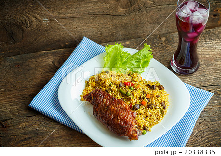 Dishes from turkey meat with rice 20338335