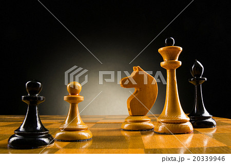 Chess face to face, first step. Copy space for Chess face to face, first step. Copy space for 20339946