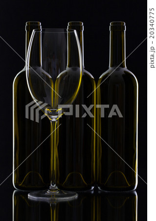 Three different bottles of wine Three different bottles of wine 20340775