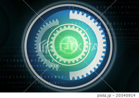 Abstract background with gears 20340914