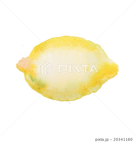 Yellow Lemon Watercolor aquarelle painting hand Yellow Lemon Watercolor aquarelle painting hand 20341160