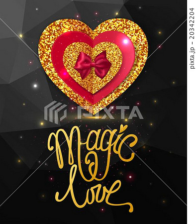 Magic love shining geometric background. Gold Magic love shining geometric background. Gold 20342204