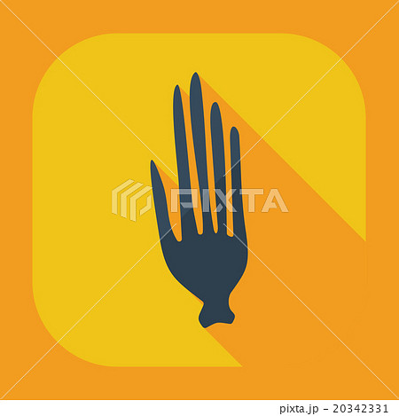 Flat modern design with shadow icons manicure 20342331