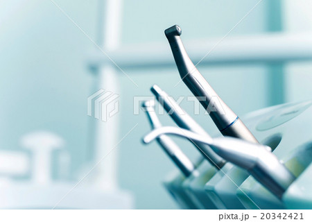 Different dental instruments and tools in a 20342421