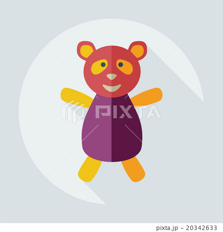 Flat modern design with shadow icons panda athlete 20342633