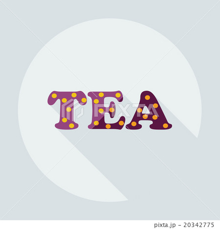 Flat modern design with shadow icons tea 20342775