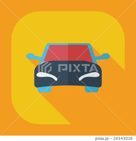 Flat modern design with shadow icons car 20343016