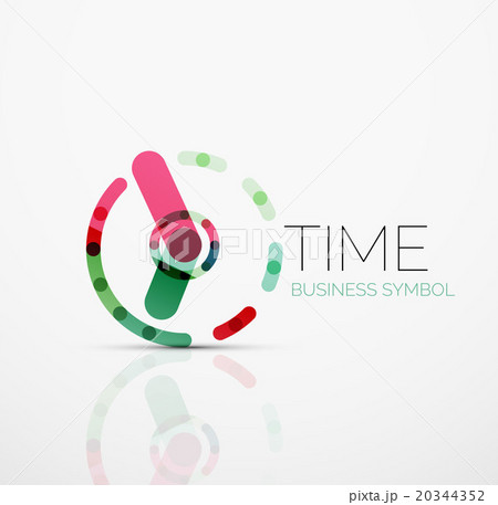 Vector abstract logo idea, time concept or clock 20344352