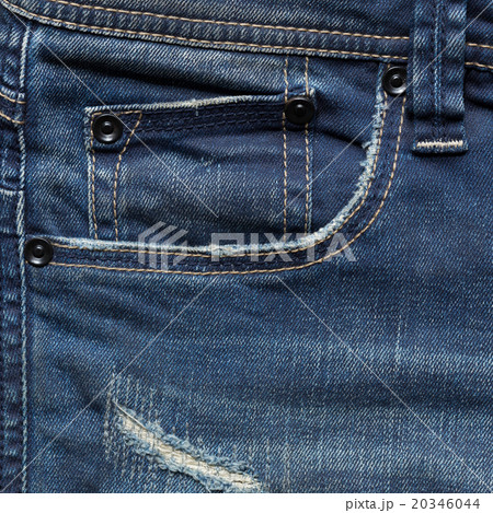 blue denim jeans pocket with design torn blue denim jeans pocket with design torn 20346044