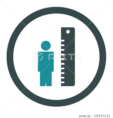 Height Meter Rounded Vector Icon Height Meter Rounded Vector Icon 20347133