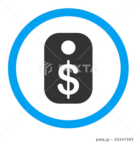 Price Tag Rounded Vector Icon 20347495