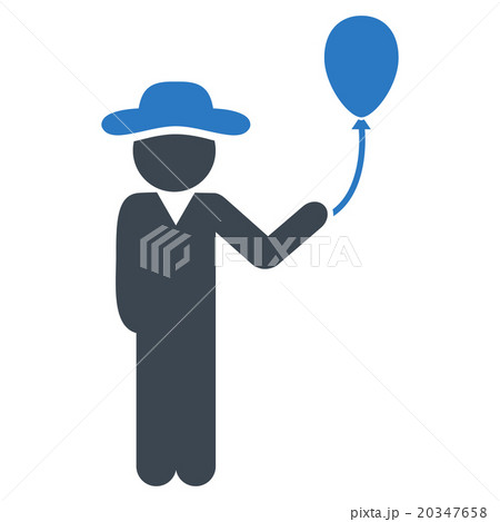 Guy With Balloon Icon 20347658