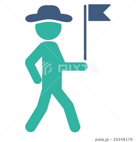 Guy Flag Guide Icon 20348170