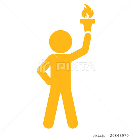 Boy With Freedom Torch Icon 20348970