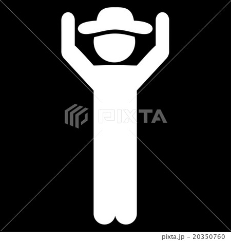 Human Hands Up Icon Human Hands Up Icon 20350760