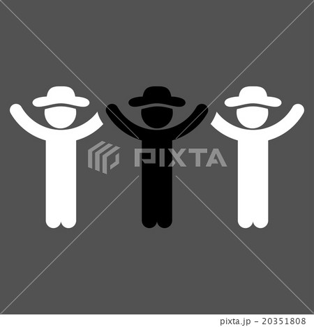 People Hands Up Roundelay Icon People Hands Up Roundelay Icon 20351808