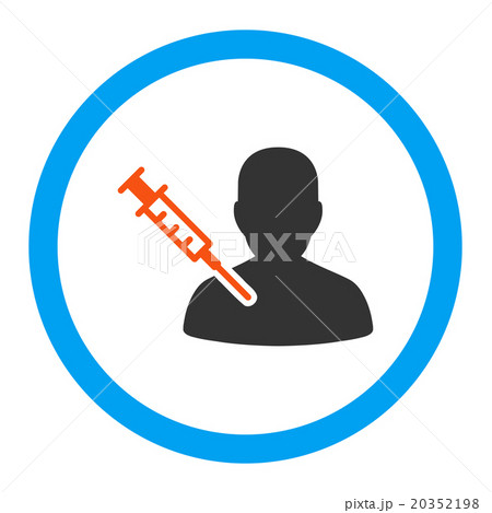 Patient Vaccination Rounded Vector Iconのイラスト素材 [20352198] - PIXTA