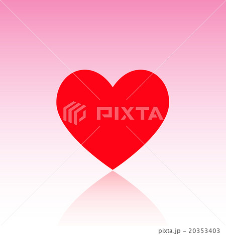 Red heart with reflect 20353403