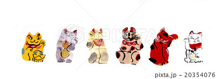 招き猫のイラスト 20354076