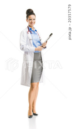 Doctor woman with stethoscope 20357579