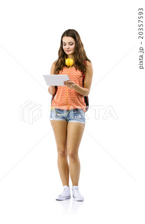 Student girl isolated 20357593
