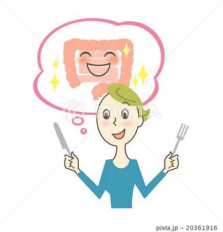 腸内フローラ　腸に良い食事を！ 20361916