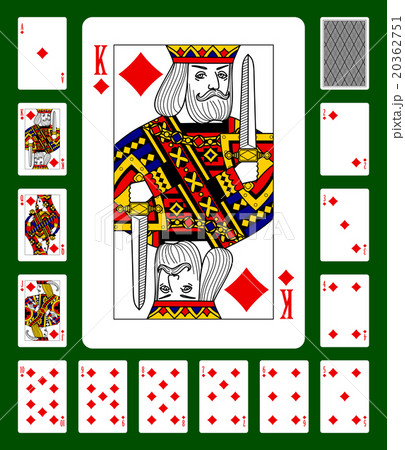 Diamonds suit playing cards 20362751