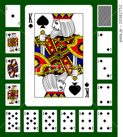 Spades suit playing cards 20362752