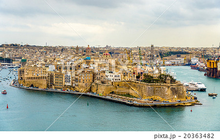 View of Senglea city in Malta 20363482