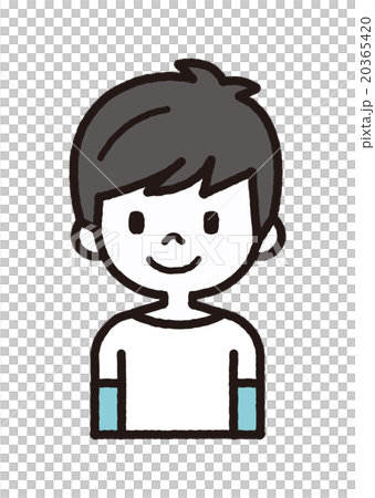 男の子 シンプルキャラ シリーズ のイラスト素材 3654