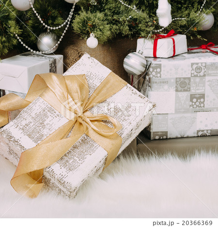 Gifts at Christmas tree Gifts at Christmas tree 20366369
