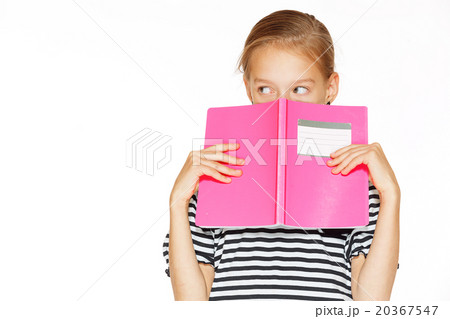 Beautiful girl with copybook Beautiful girl with copybook 20367547