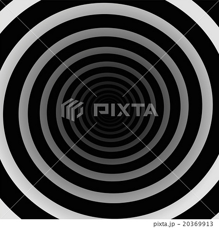 Spiral Tunnel Three Dimensional Black White Spiral Tunnel Three Dimensional Black White 20369913