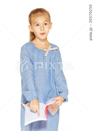 Beautiful girl with copybook 20370250