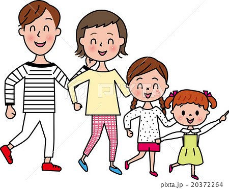 家族　お出かけ　春　 20372264