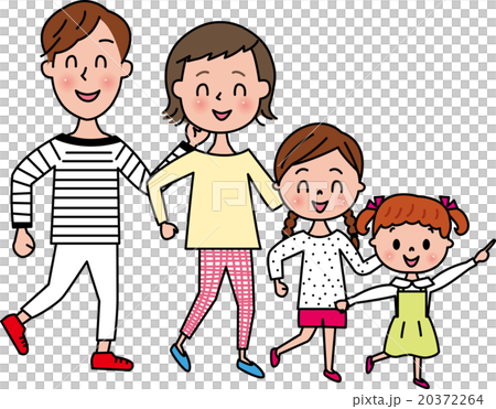 家族　お出かけ　春　 20372264