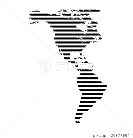 Black linear symbol of north and south America map Black linear symbol of north and south America map 20377694