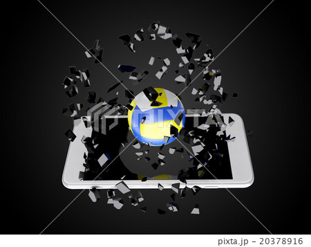 volleyball burst out of the smartphone volleyball burst out of the smartphone 20378916