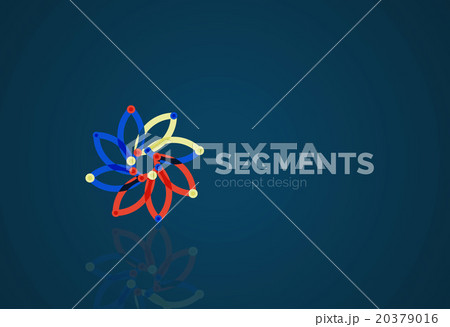 Vector outline minimal abstract geometric logo Vector outline minimal abstract geometric logo 20379016