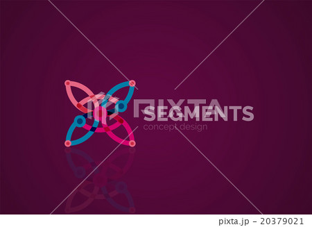 Vector outline minimal abstract geometric logo 20379021