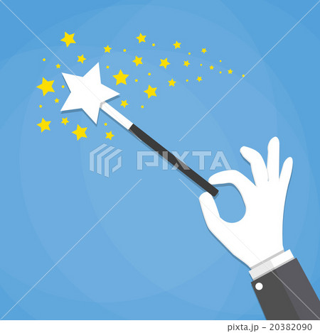 Hand with a magic wand 20382090